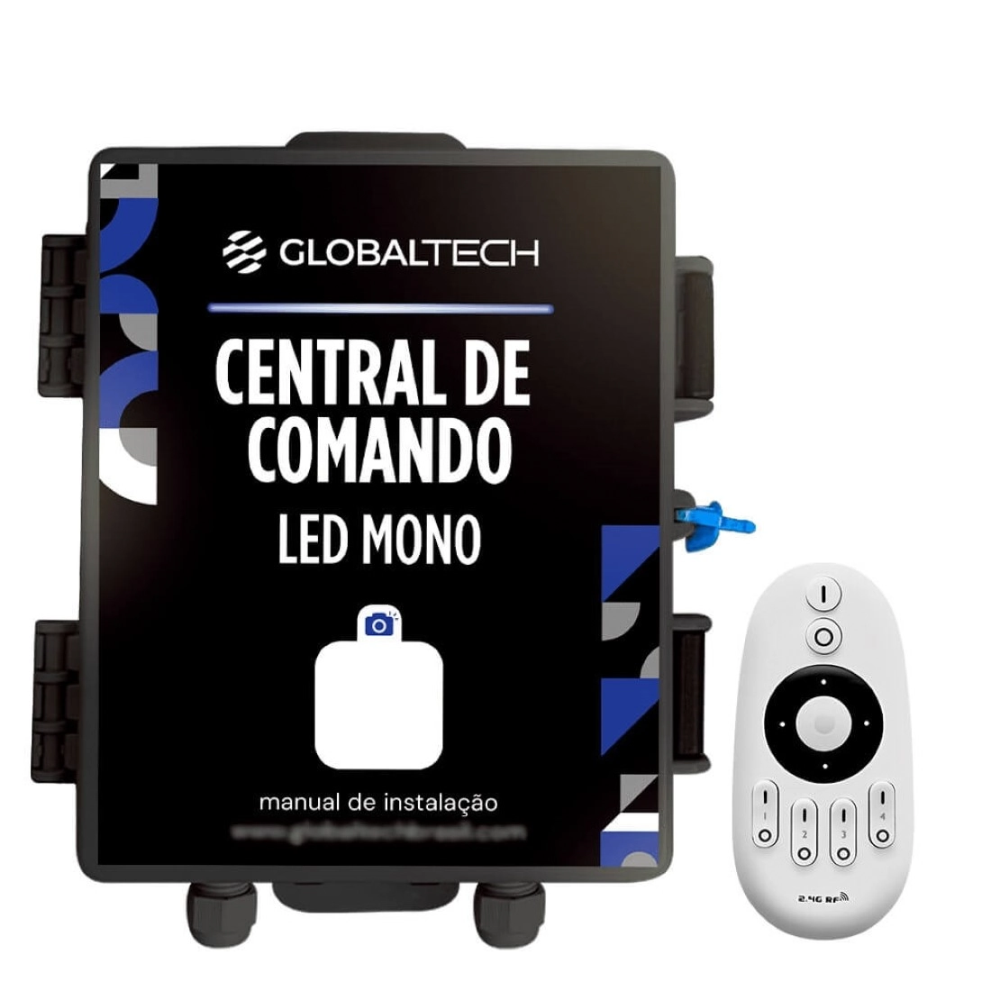 Central De Comando Led Piscina Monocromático 2 Zonas  - 120w/10a