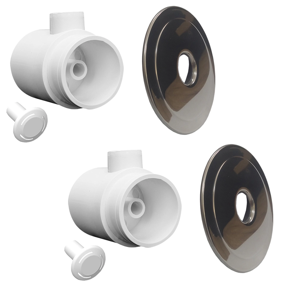Kit 2 Hidromassagem Piscina Alvenaria Azulejo Inox 50mm