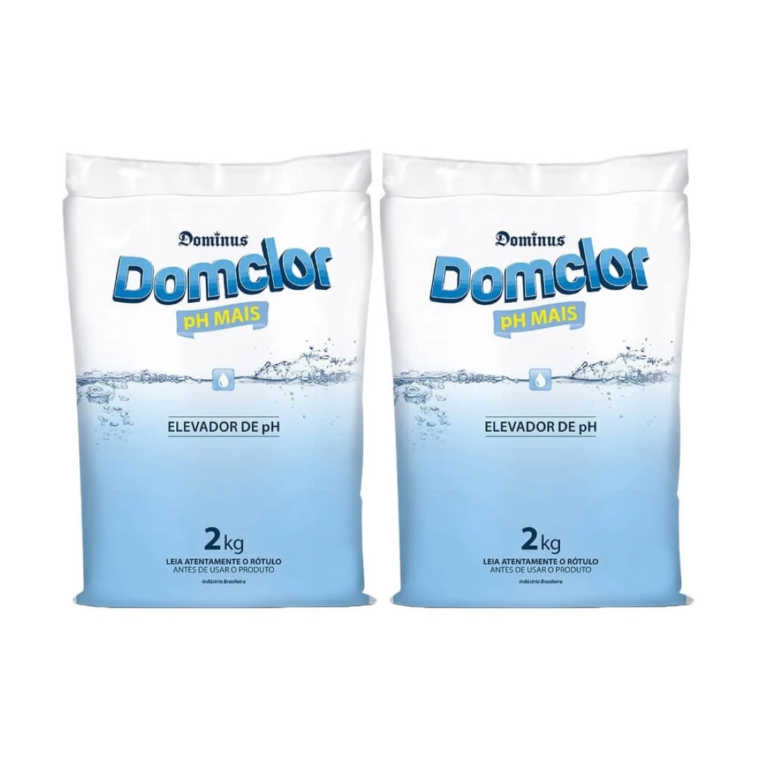 Kit 2 Elevador De Ph Mais Piscina 2kg - Domclor