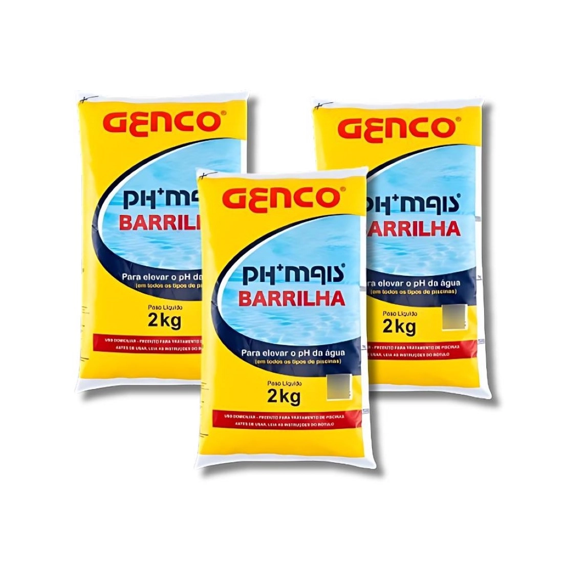 Kit 3x Ph Mais Barrilha 2kg - Genco