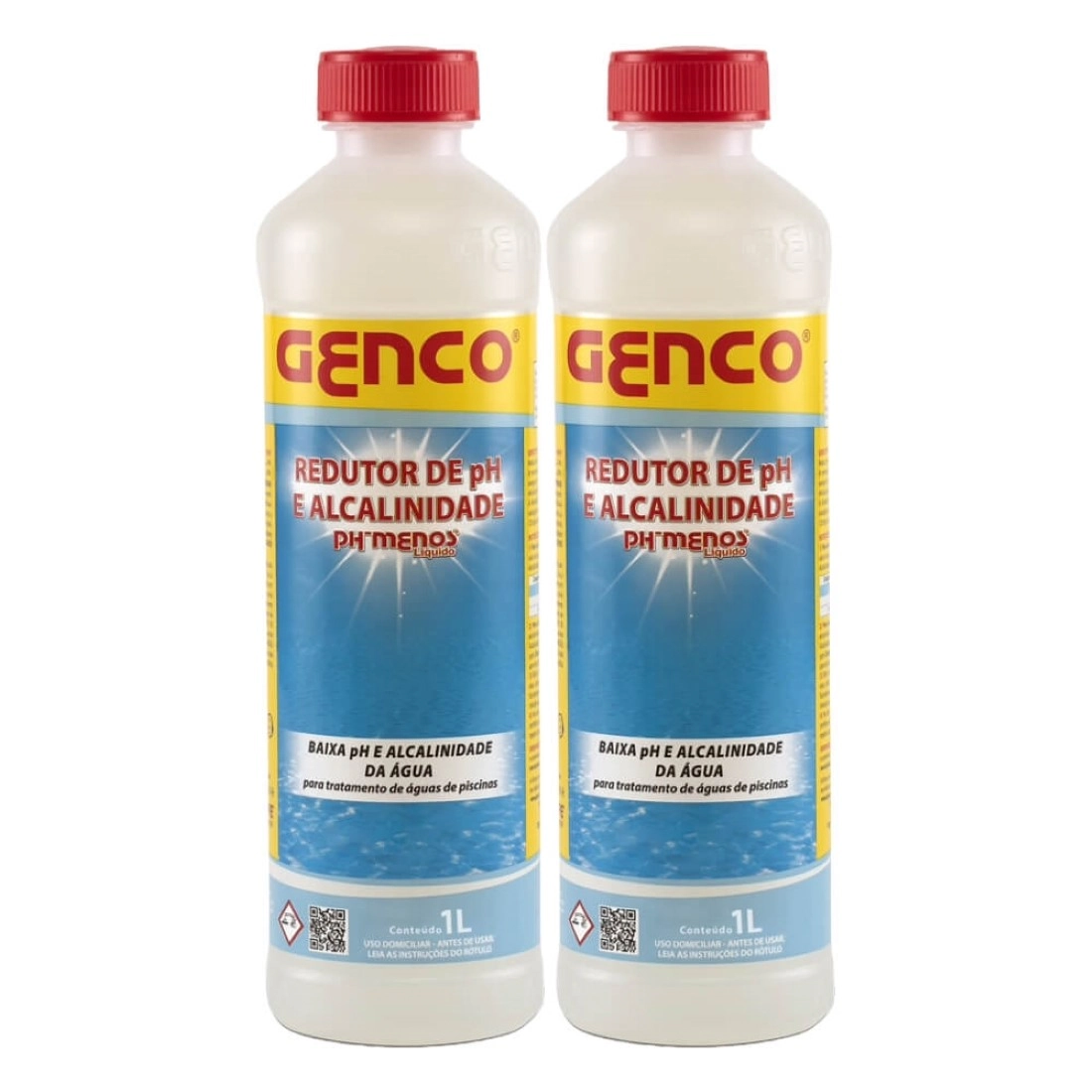 2x Ph Menos Redutor De Ph Líquido 1l - Genco