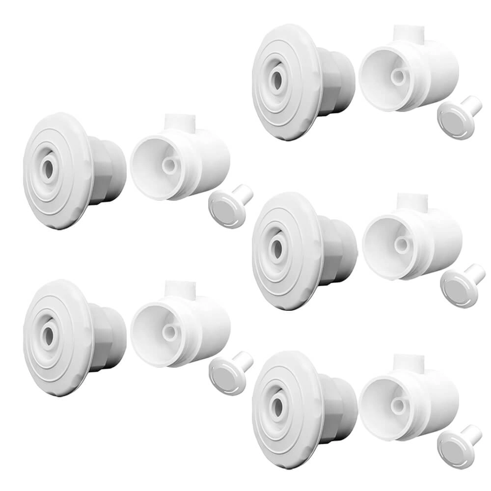 Kit Piscina 5 Dispositivos Hidromassagem 1 1/2  Fibra - Brustec