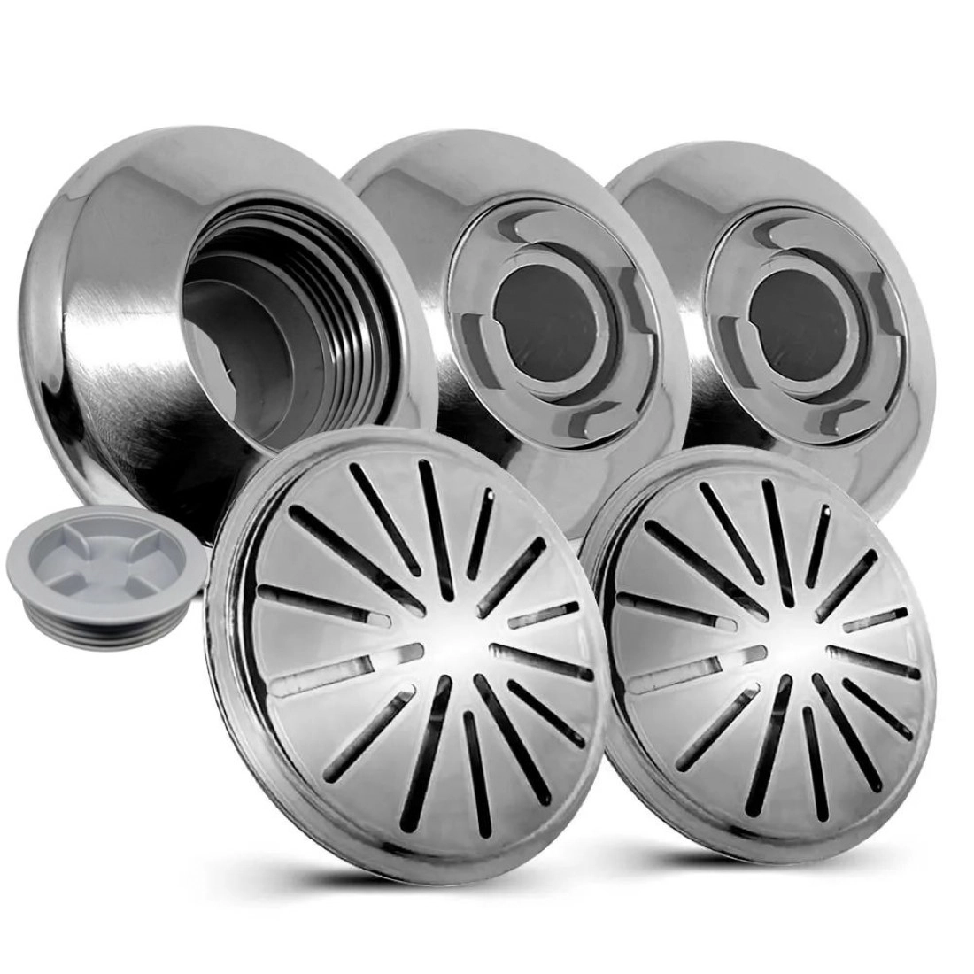 Dispositivos Abs/inox 316 Piscina Azulejo Retorno Aspiração
