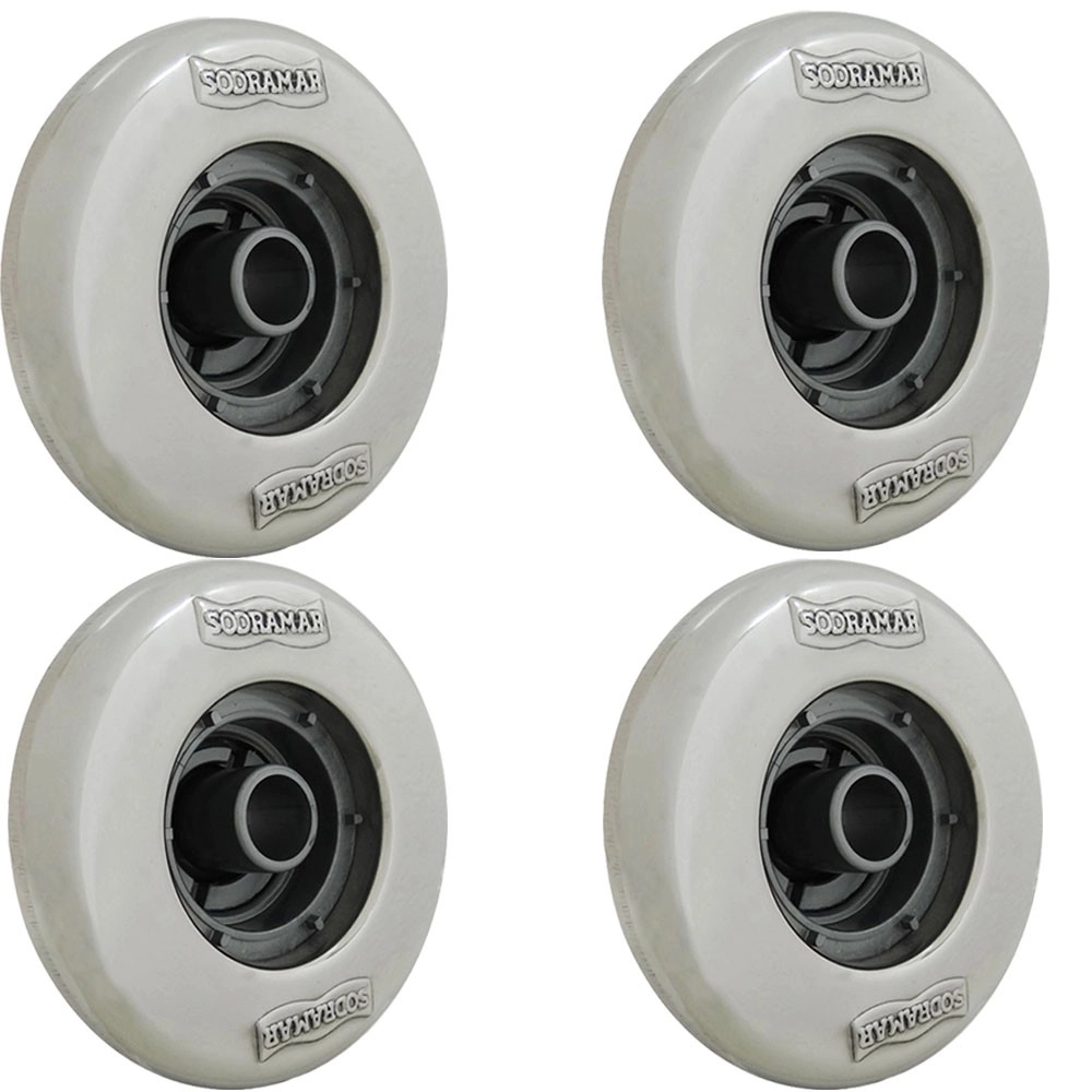 Kit Piscina 4 Dispositivos De Retorno Inox Pratic Sodramar
