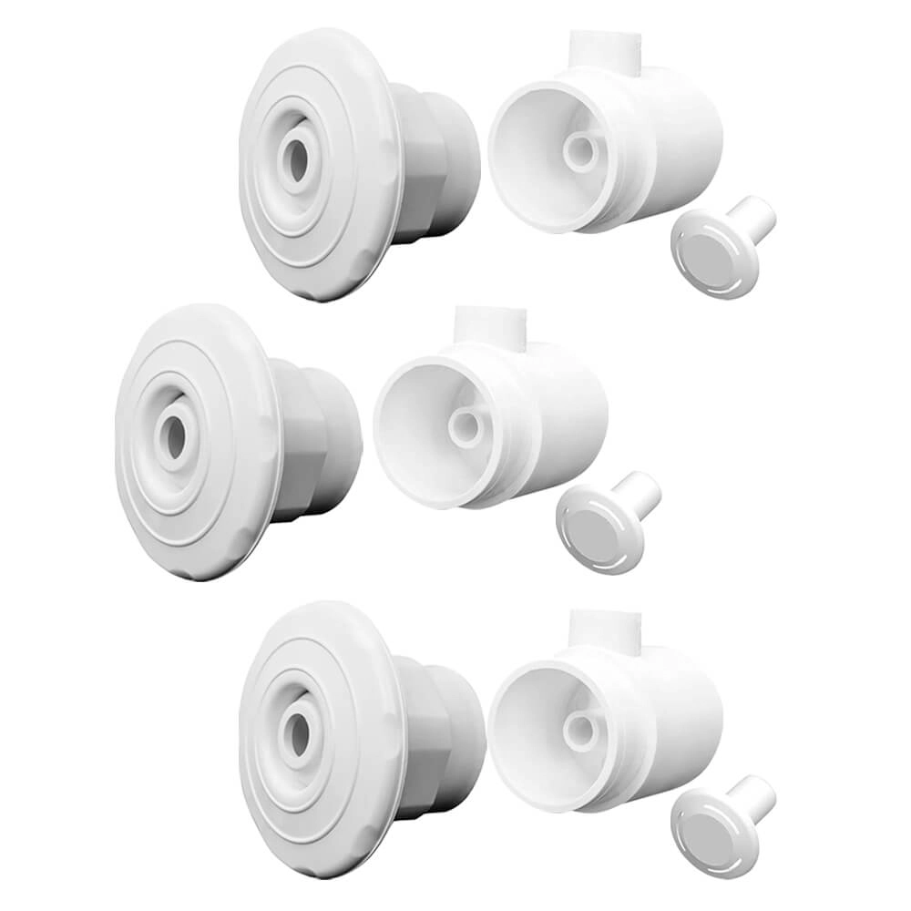 Kit Piscina 3 Dispositivos Hidromassagem 1 1/2  Fibra - Brustec