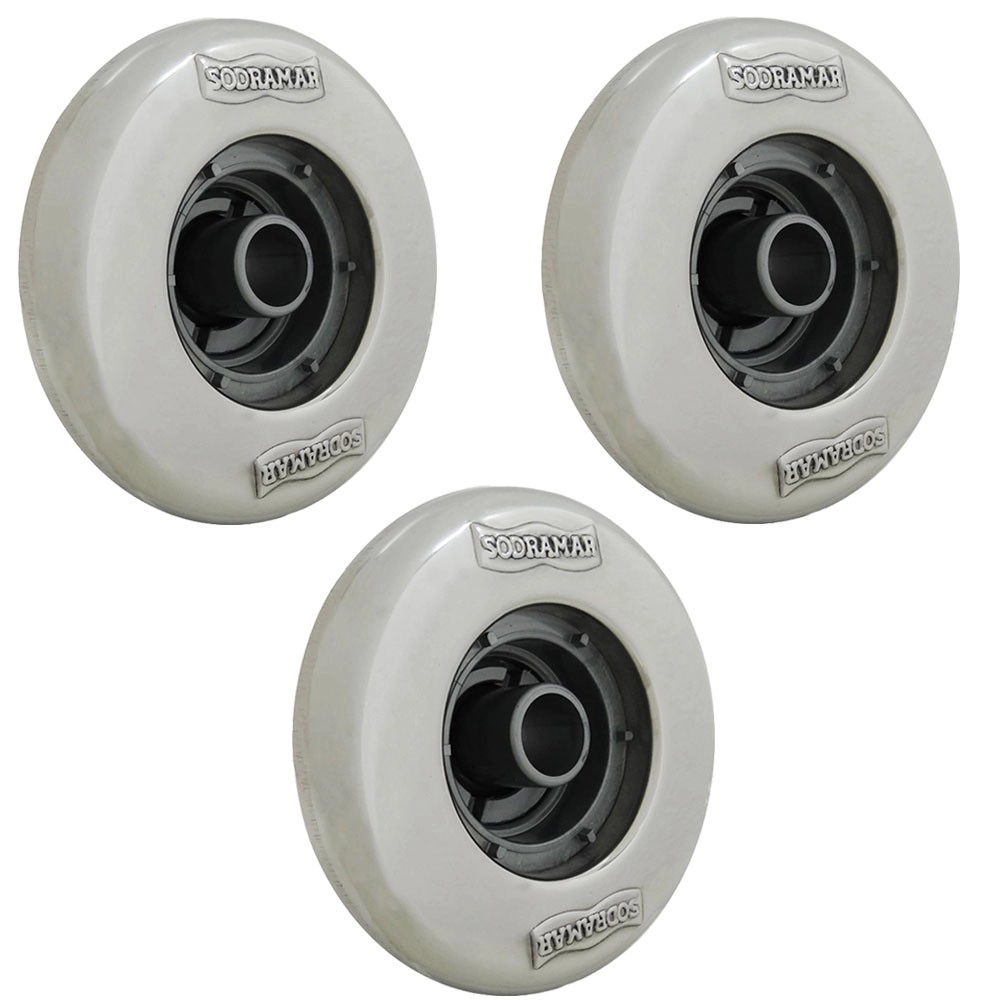 Kit Piscina 3 Dispositivos De Retorno Inox Pratic Sodramar