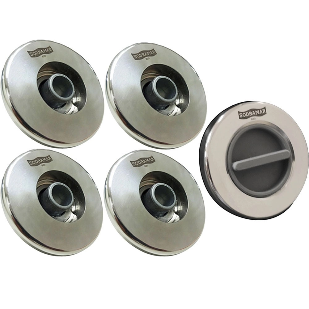 Kit Dispositivo 4 Retorno E 1 Aspiração Sodramar - Inox 316