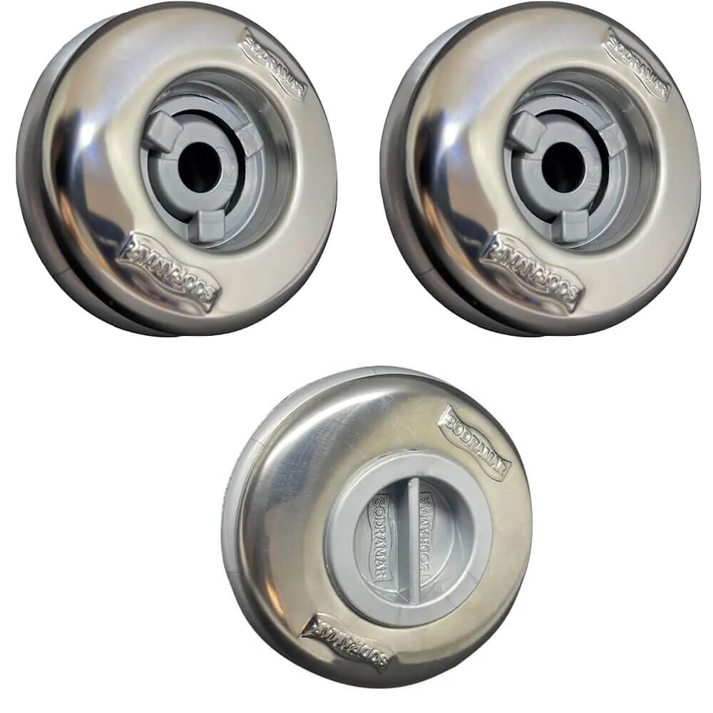 Kit Dispositivo 2 Retorno 1 Aspiração Inox Sodramar - Vinil