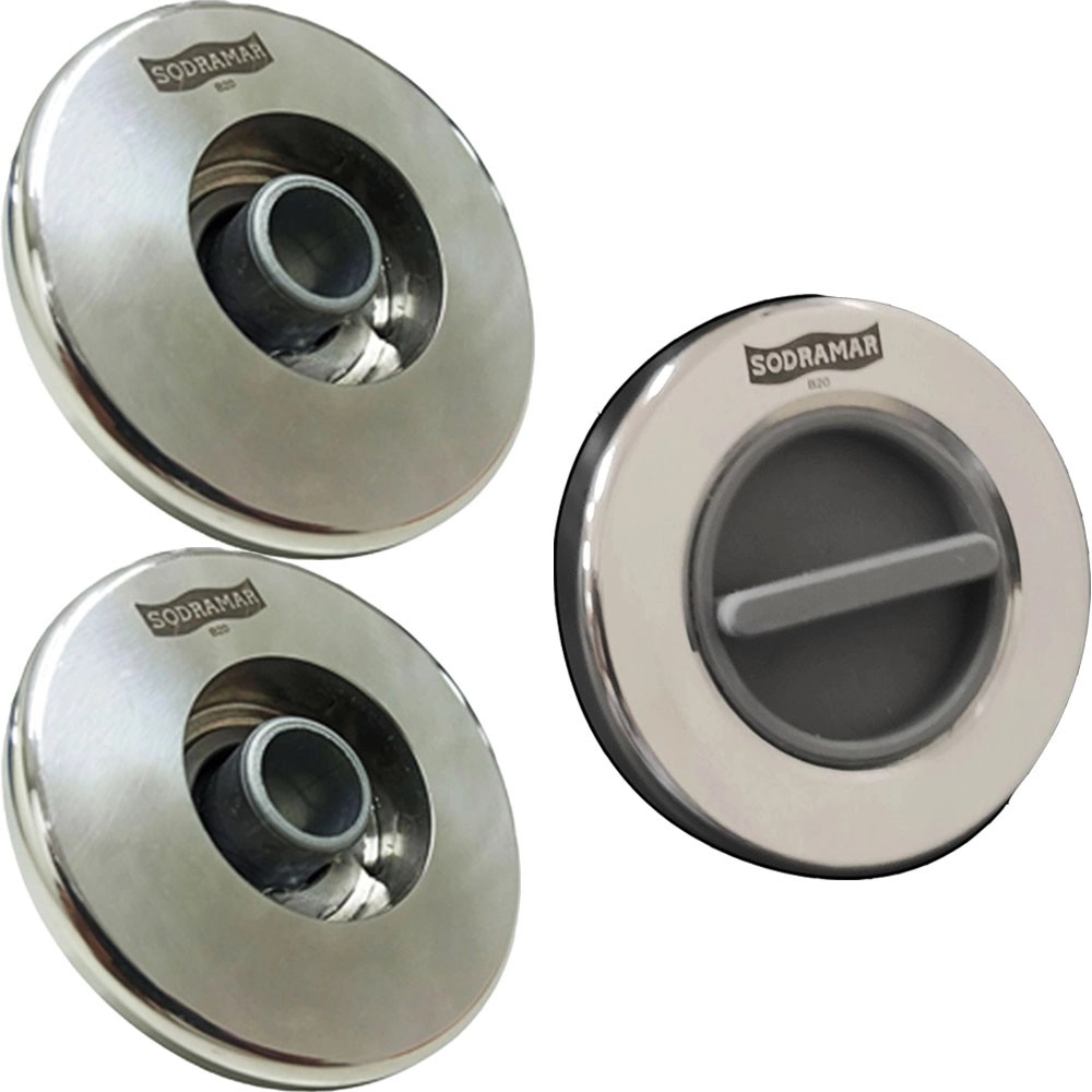 Kit Dispositivo 2 Retorno E 1 Aspiração Sodramar - Inox 316