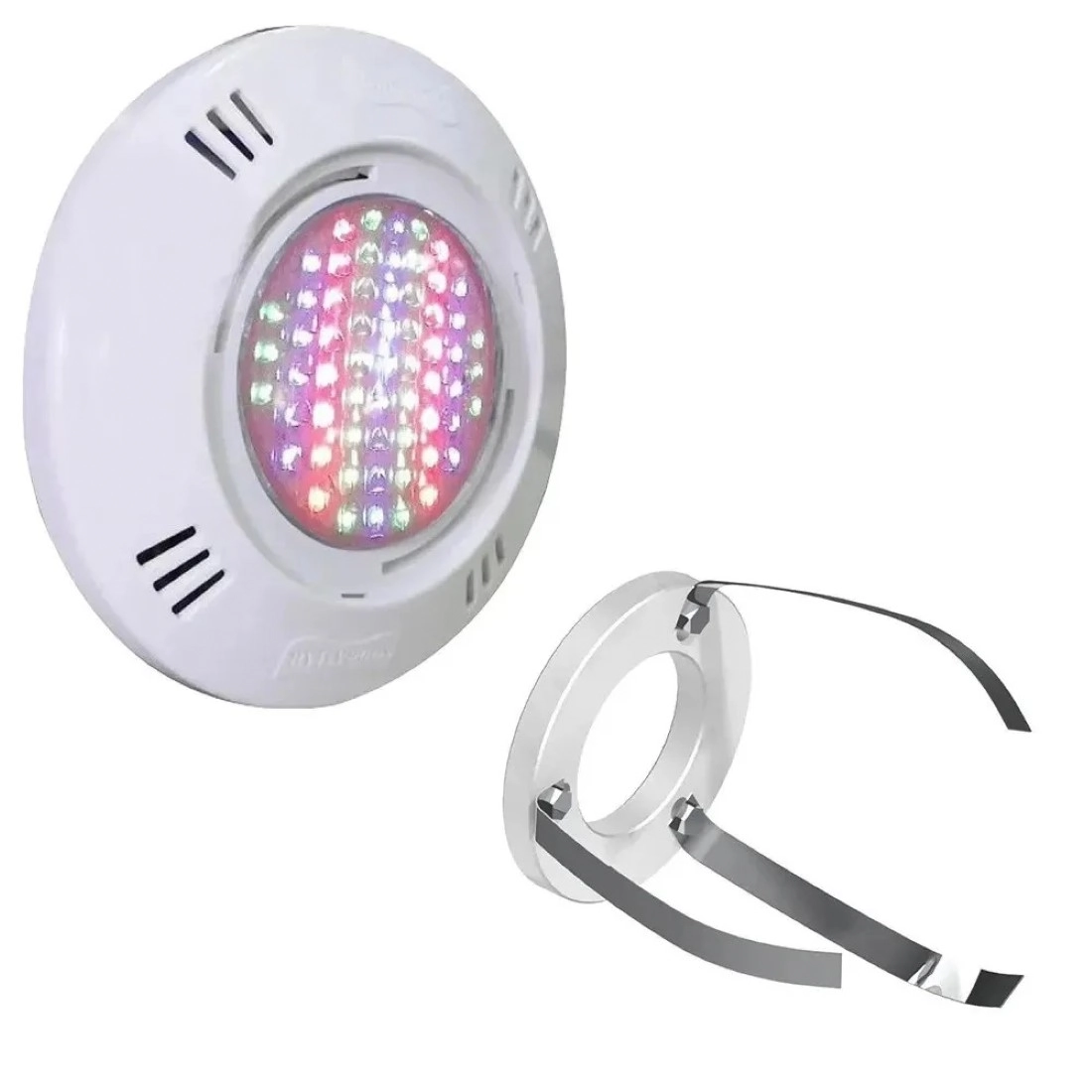 Iluminação Led Piscina Smd 9w Rgb + Adaptador Com Garras - Sodramar