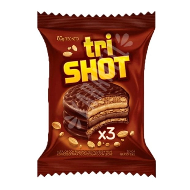 Alfajor Tri Shot 60g
