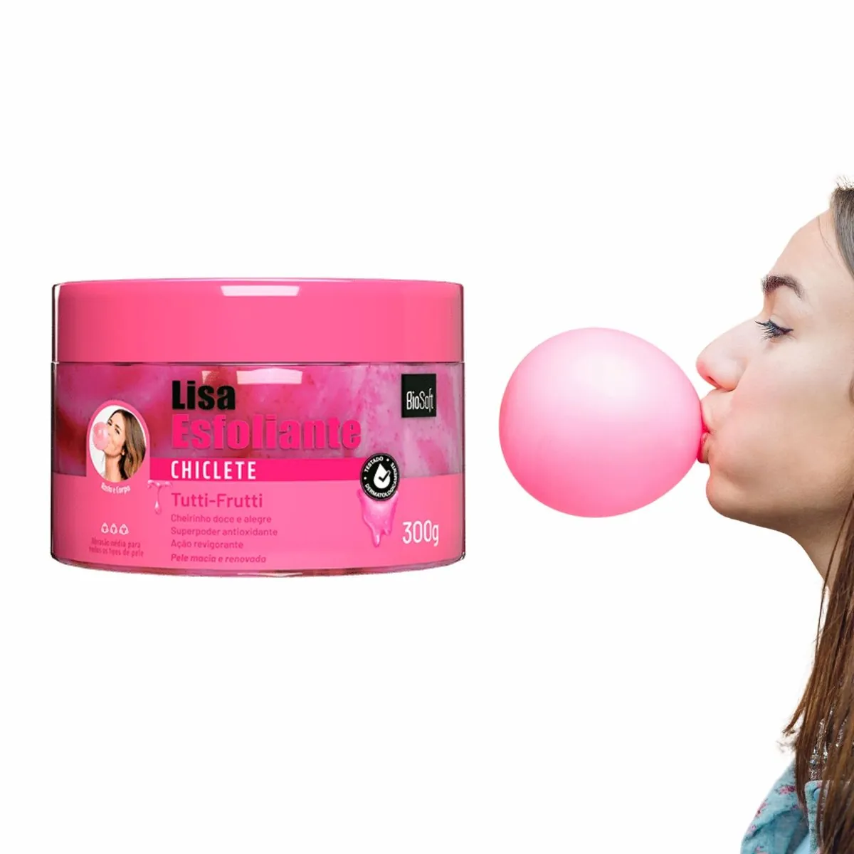 Esfoliação Corporal E Facial Média Abrasão Cheiroso Chiclete