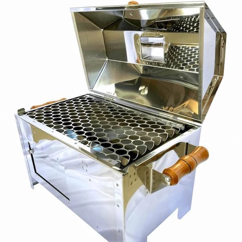 Churrasqueira Bafo Portátil Inox Pesca E Camping Pif28