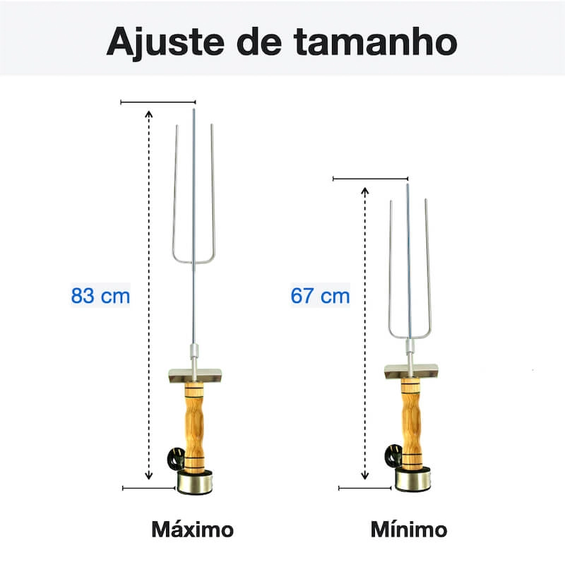 Espeto Giratório Elétrico Premium Churrasco Inox 220v Eg011
