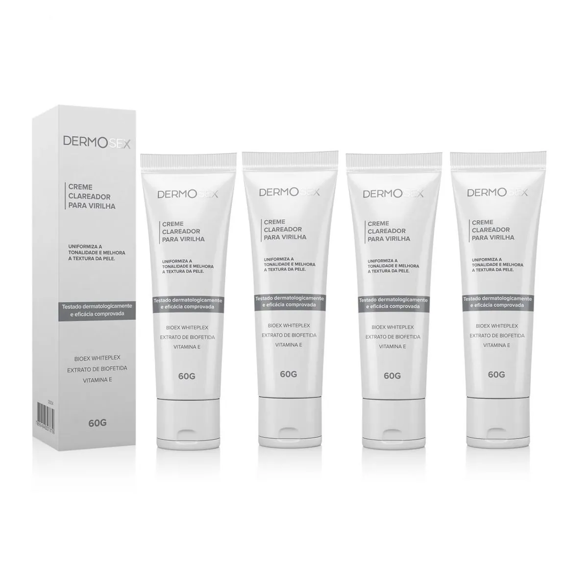 Creme Para Clarear Virilha Axilas Para Grandes Áreas Kit 4x