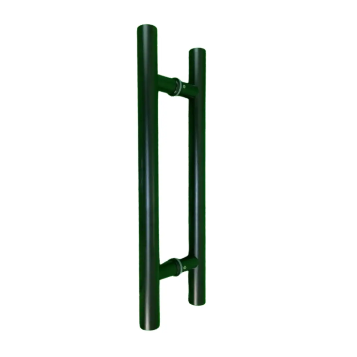 Puxador Duplo Inox Preto Tipo H Redondo 450x300 Porta Vidro
