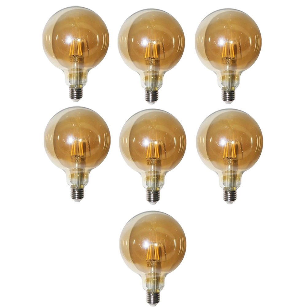 Lampada Led Multifilamento 30w Kit 7 Unidades 380lm Vintage Decorativo Retro Iluminaçao