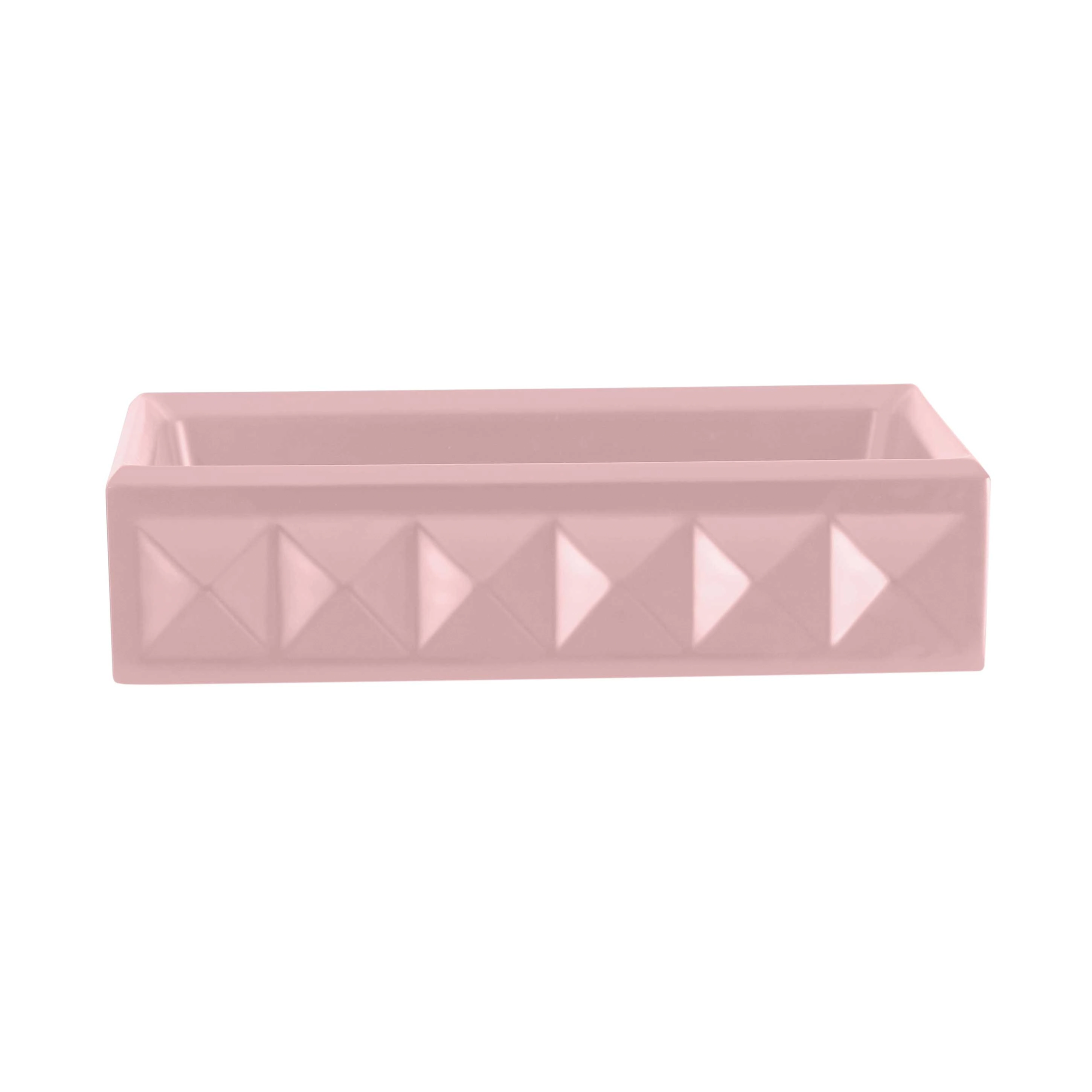 Cuba Concreto Artesanal De Sobrepor 3d - Mod Athenas - Rosa