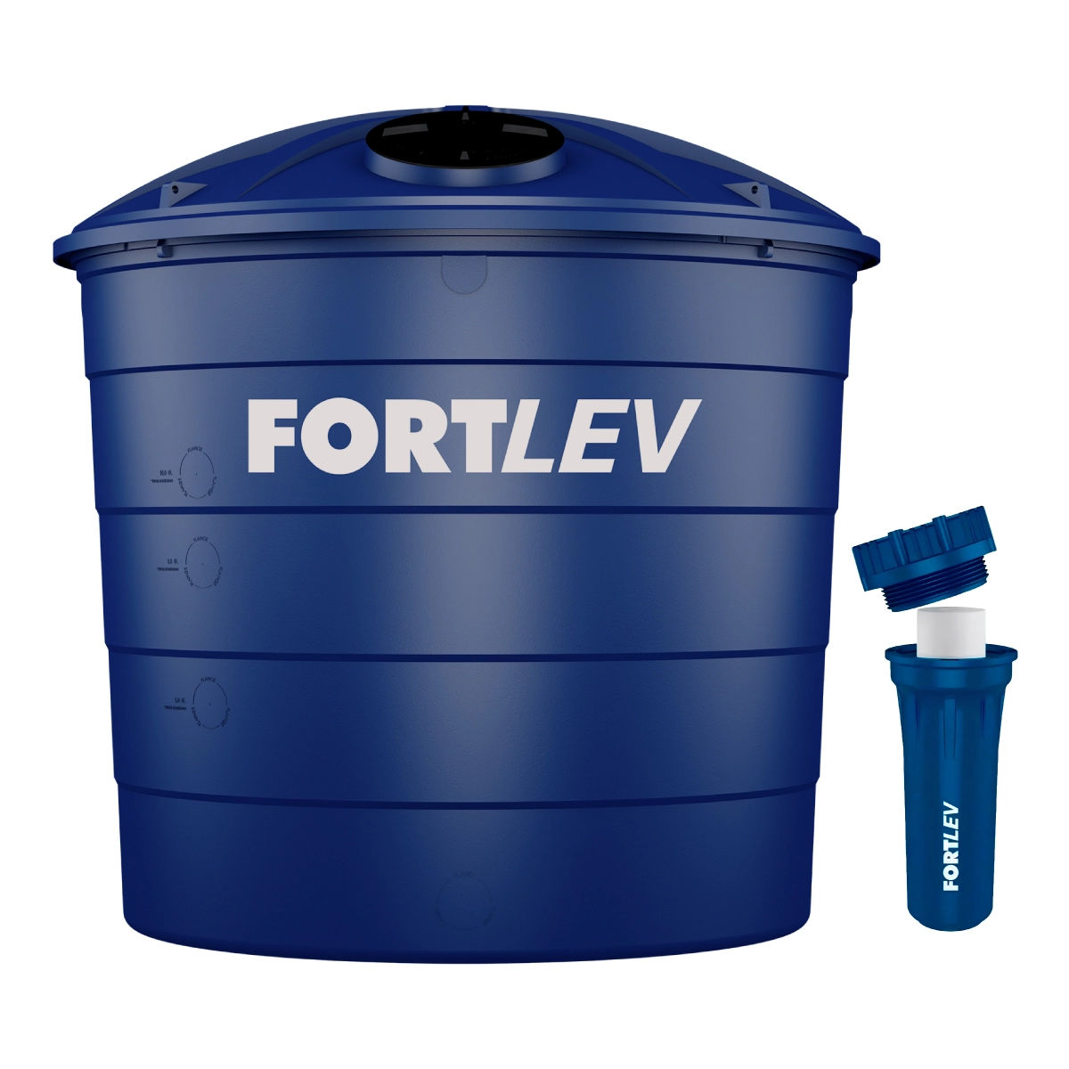 Caixa D água Polietileno 15.000l Fortlev + Filtro Para Caixa D água