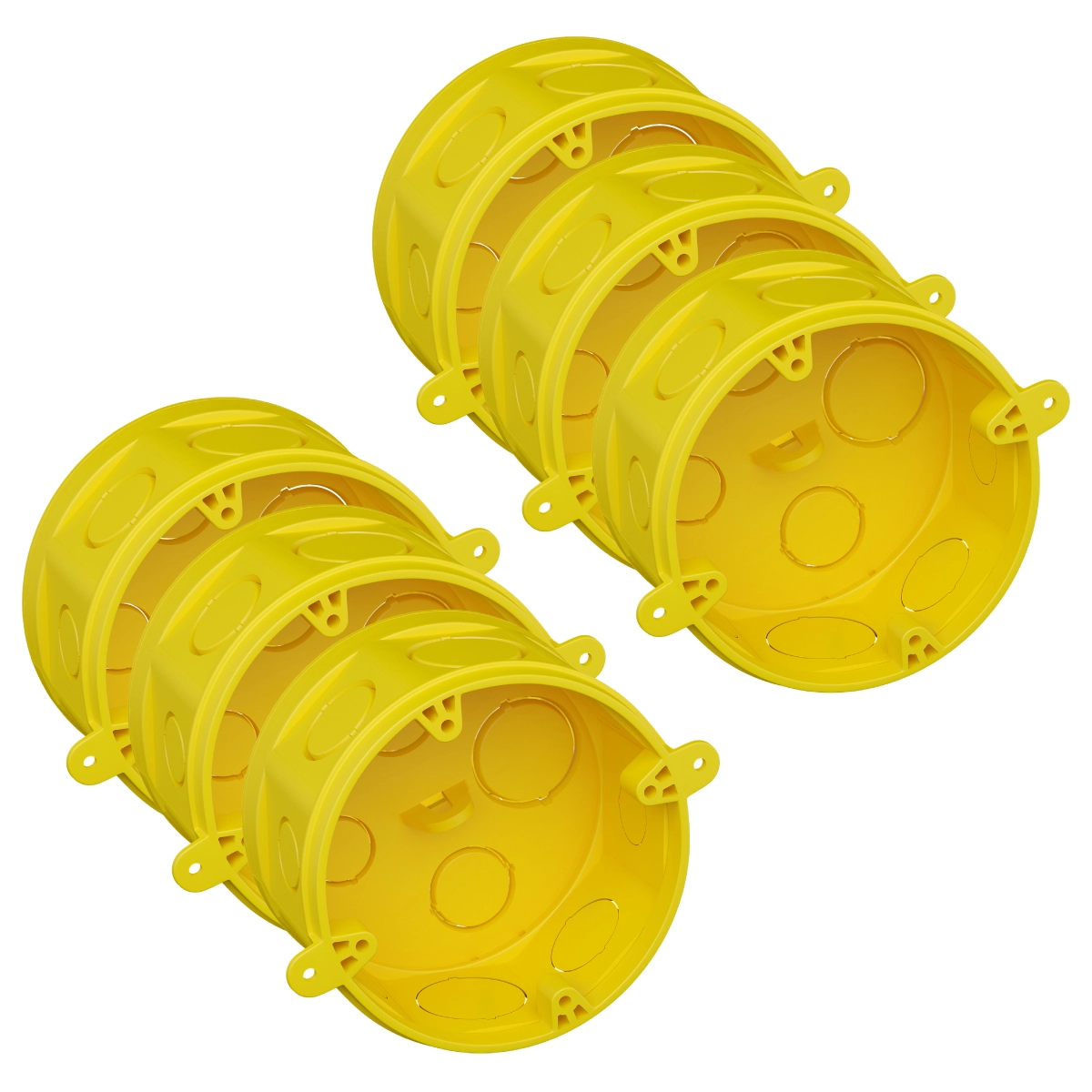 Kit 6 Caixas de Luz Octogonal Fortlev