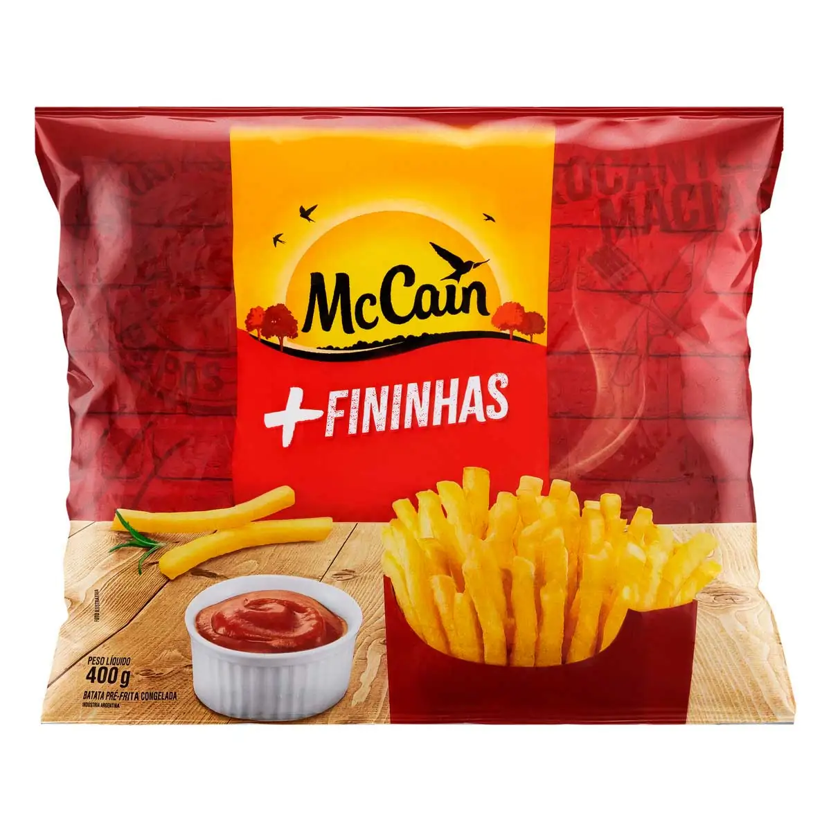 Batata Palito Corte Fino Congelada MCCAIN 400g