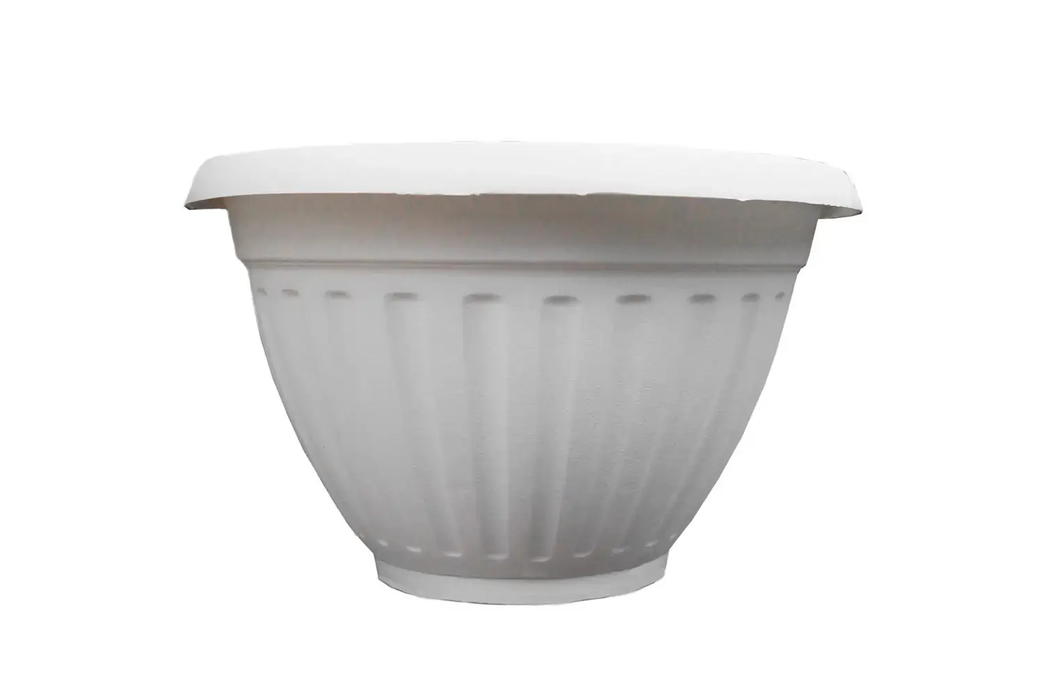 West Vaso Denise Parede C/prato Branco 30cm