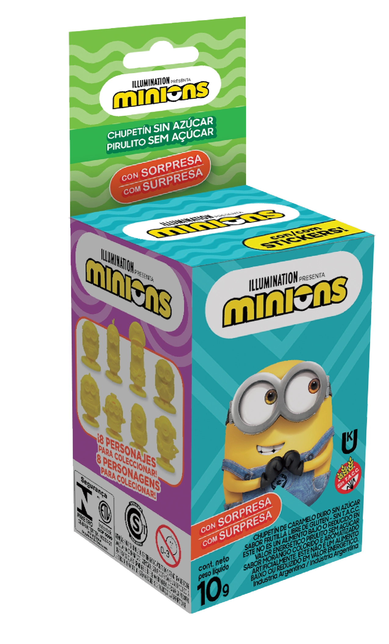 Pirulito Minions 10g Mor
