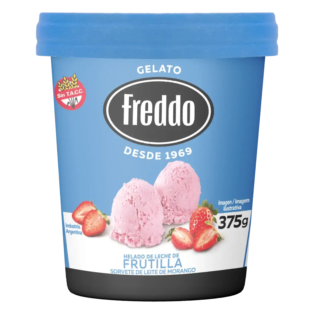 Sorvete Morango Freddo Pote 375g