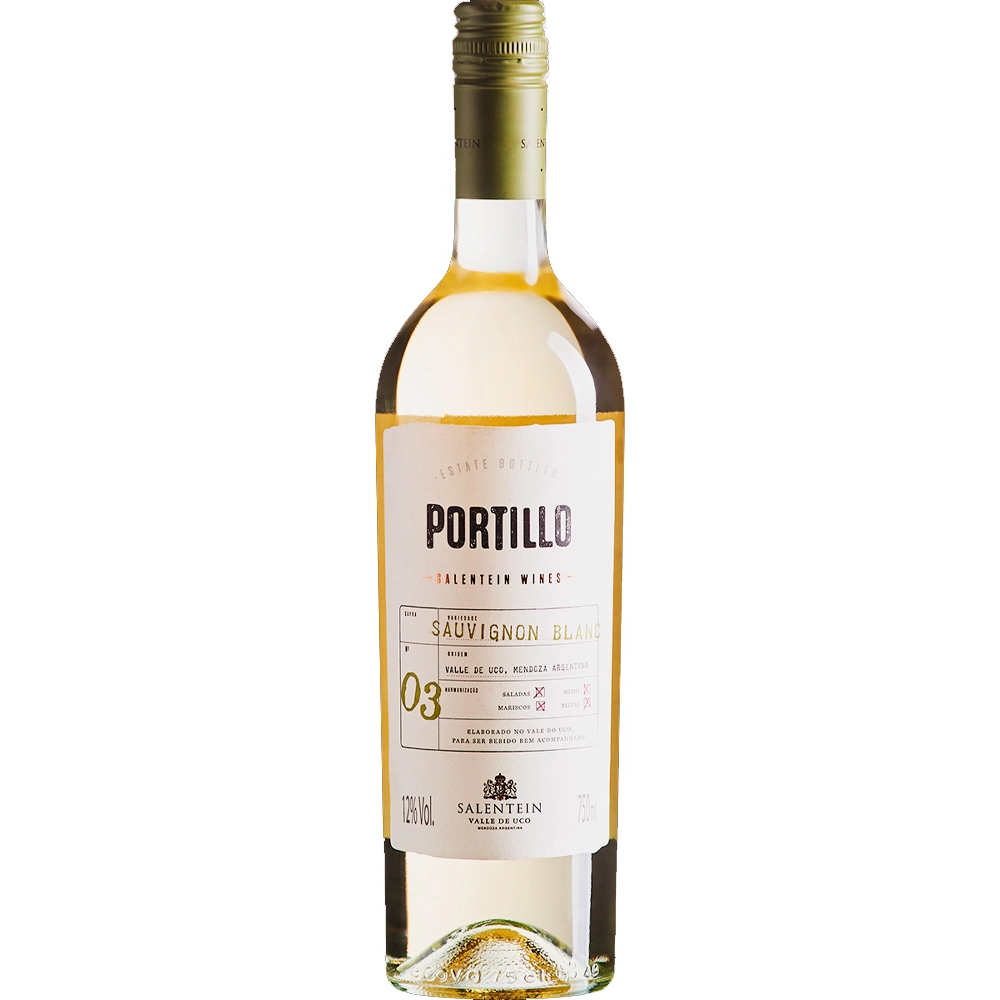 Vinho Argentino Branco PORTILLO Sauvignon Blanc Garrafa 750ml