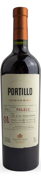 Vinho Argentino Tinto SALENTEIN PORTILLO Malbec Garrafa 750ml