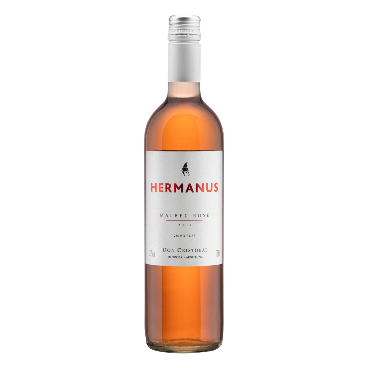 Vinho Argentino Rosé Seco Hermanus Malbec Mendoza Garrafa 750ml