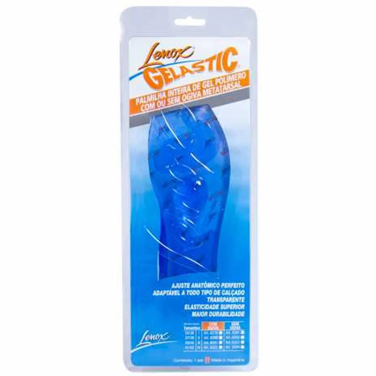Palmilha Inteira Venosan sem Ogiva Azul 35-36