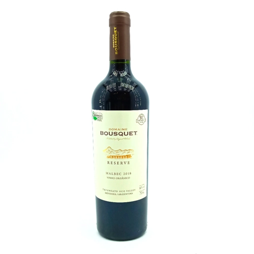 Vinho Argentino Tinto Seco Reserve Orgânico Domaine Bousquet Malbec Mendoza Garrafa 750ml