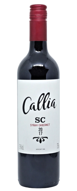 Vinho Argentino Tinto Meio Seco Callia Alta Shiraz Cabernet San Juan Garrafa 750ml