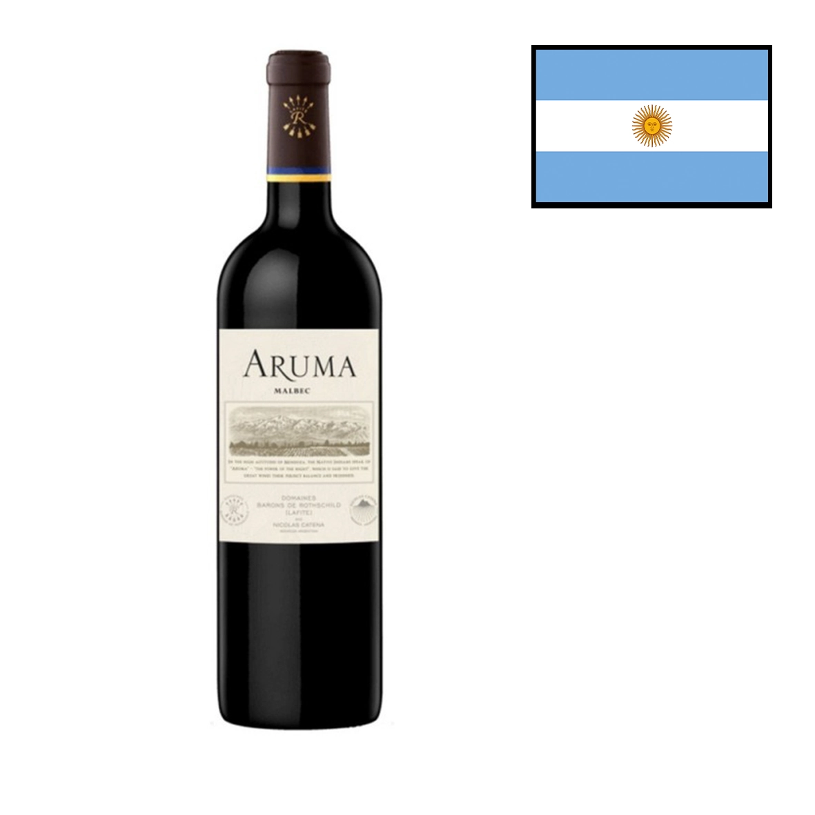 Vinho Tinto Argentino Aruma Malbec (garrafa 750ml)