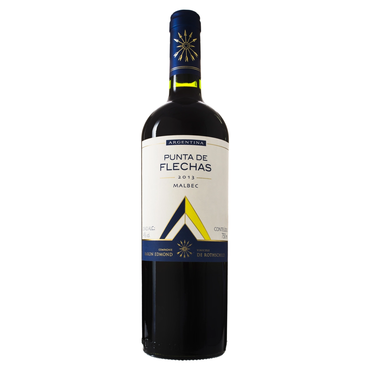 Vinho Argentino Tinto Seco Punta De Flechas Malbec Mendoza Garrafa 750ml
