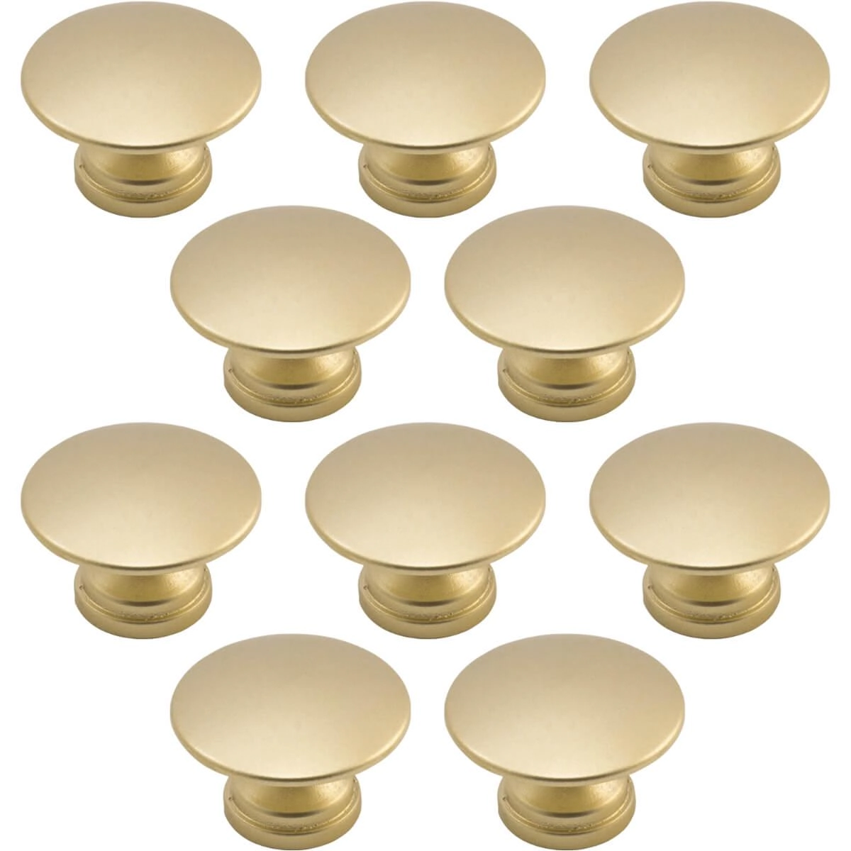 Kit 10 Puxadores 200 Tucson Ponto Dourado Para Móveis Armári