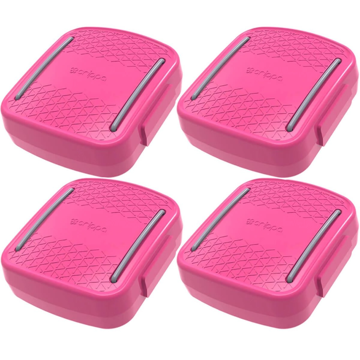 4 Porta Cotonetes Rosa Crippa Para Viagem Com Elástico Interno Portátil Guardar Acessórios