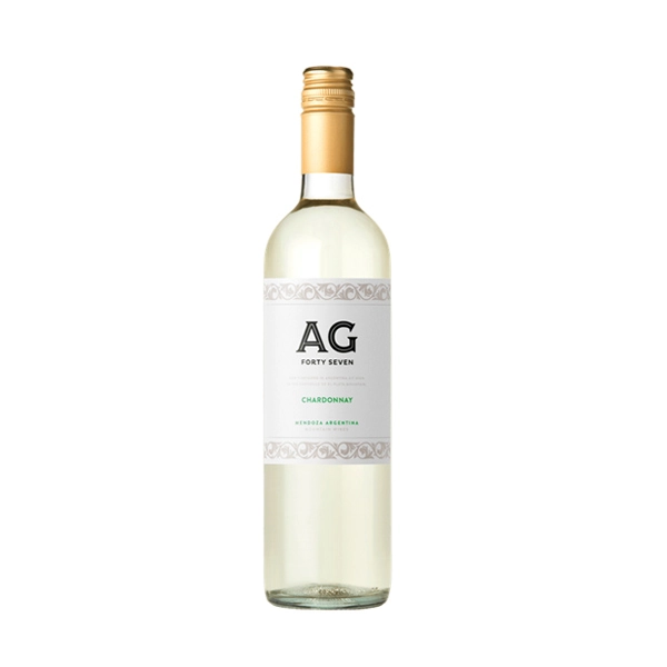 Vinho Argentino Branco Seco Reserva Ag Forty Seven Chardonnay Mendoza Garrafa 750ml