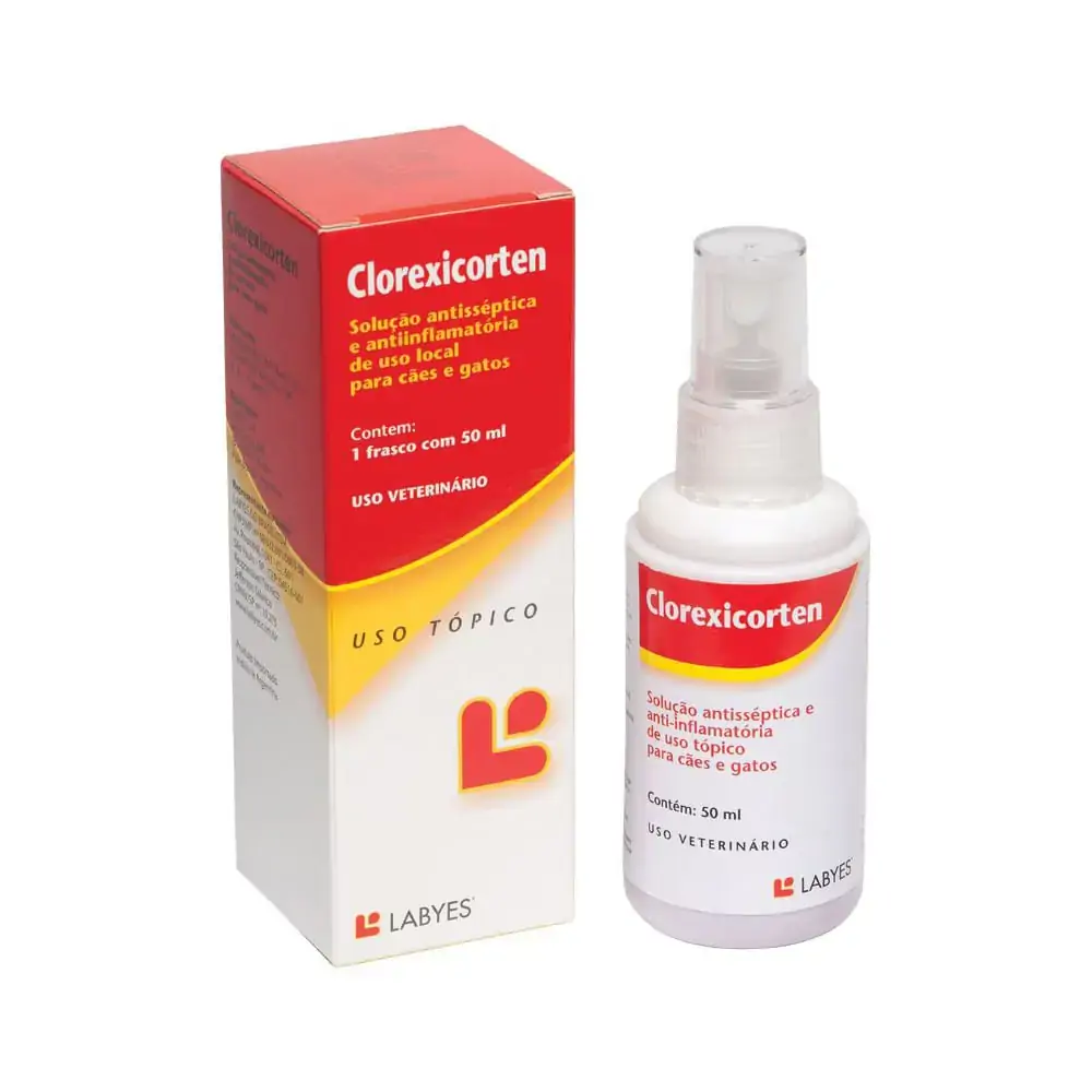 Spray Dermatológico Para Cães E Gatos Clorexicorten
