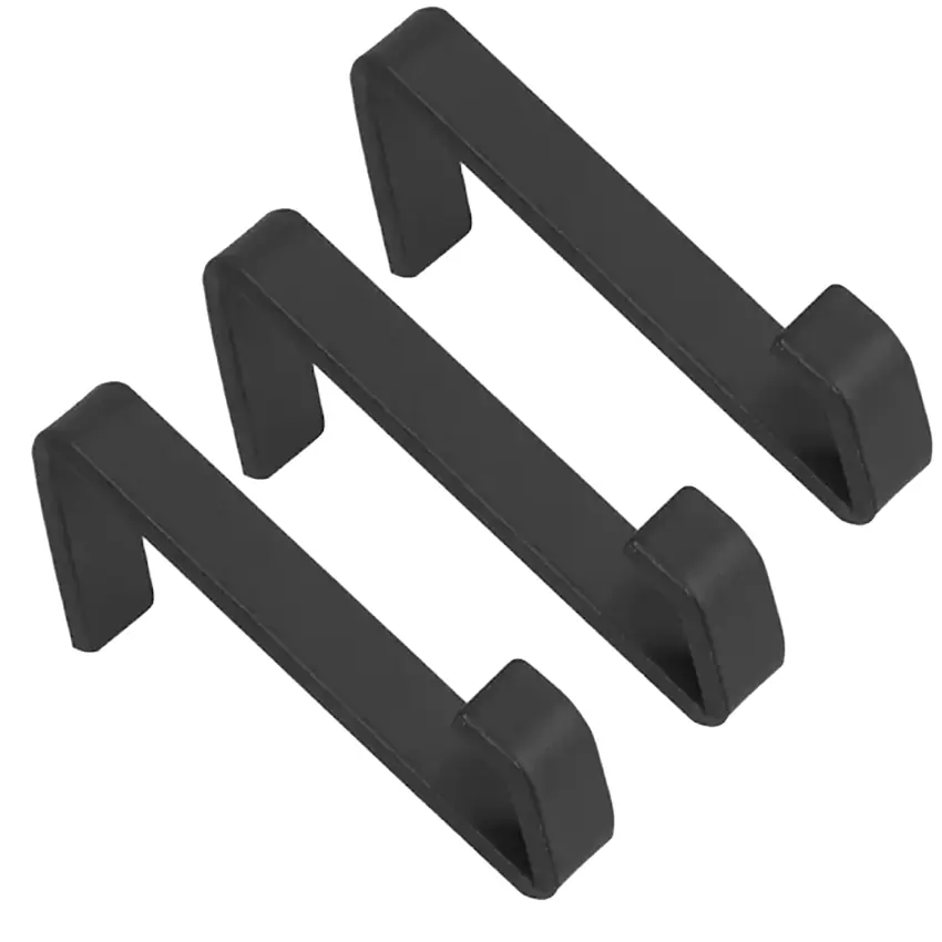 Kit 3 Ganchos Pretos Barra De Suportes Aéreo Master Schmitt