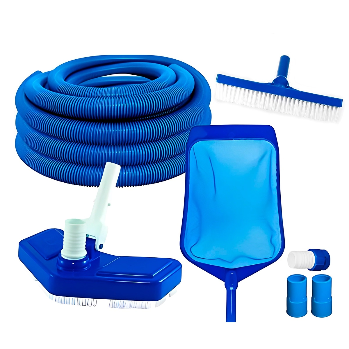 Kit Limpeza Piscina Mangueira 4m Alvenaria Fibra Vinil
