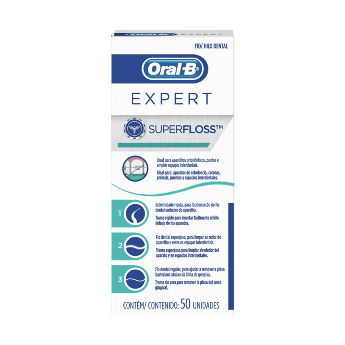Fio Dental Oral B Superfloss 50 Unidades