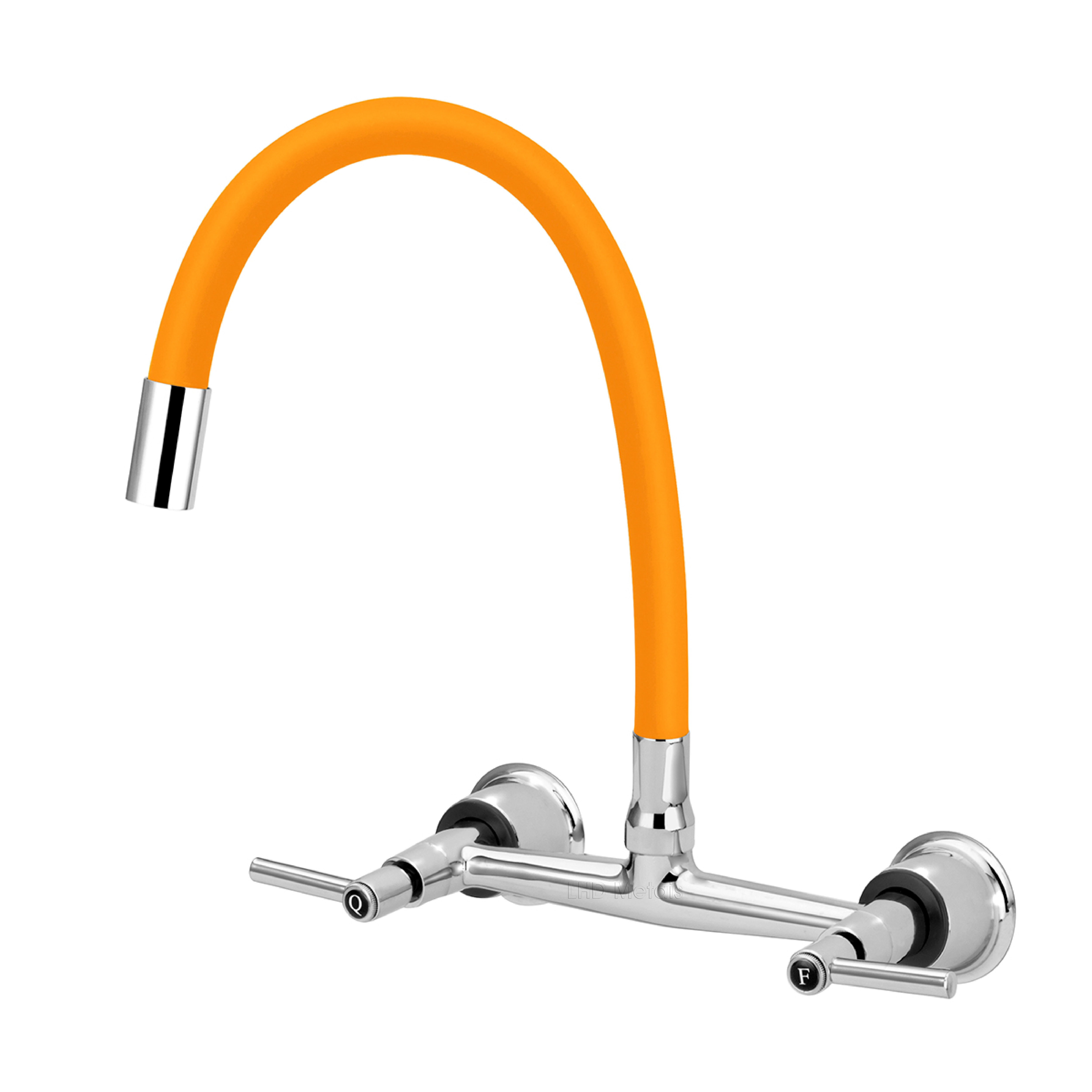 Torneira Misturador Cozinha De Parede Gourmet Colorido 1/4v. Amarelo