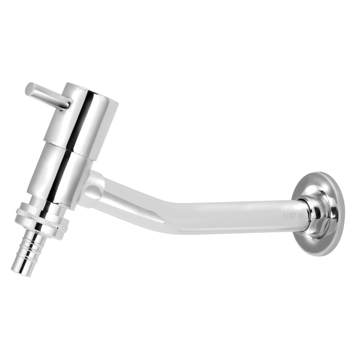 Torneira Link Longa Tanque/jardim Reta Parede Bico Metal 1/4