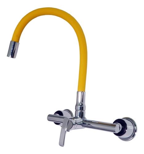 Torneira Misturador Monocomando Cozinha Gourmet Colorido Amarelo