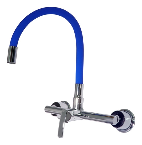 Torneira Misturador Monocomando Cozinha Gourmet Colorido Azul