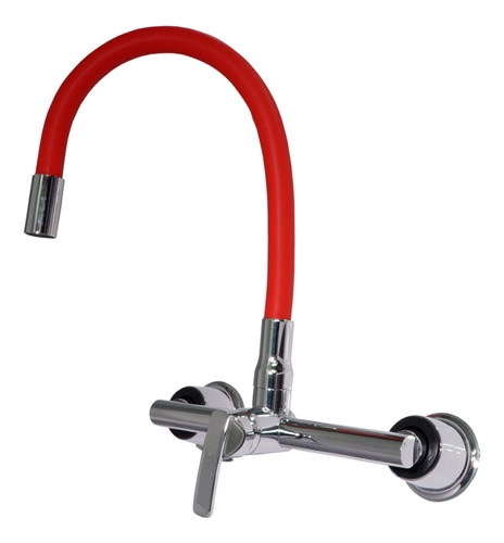 Torneira Misturador Monocomando Cozinha Gourmet Colorido Vermelho
