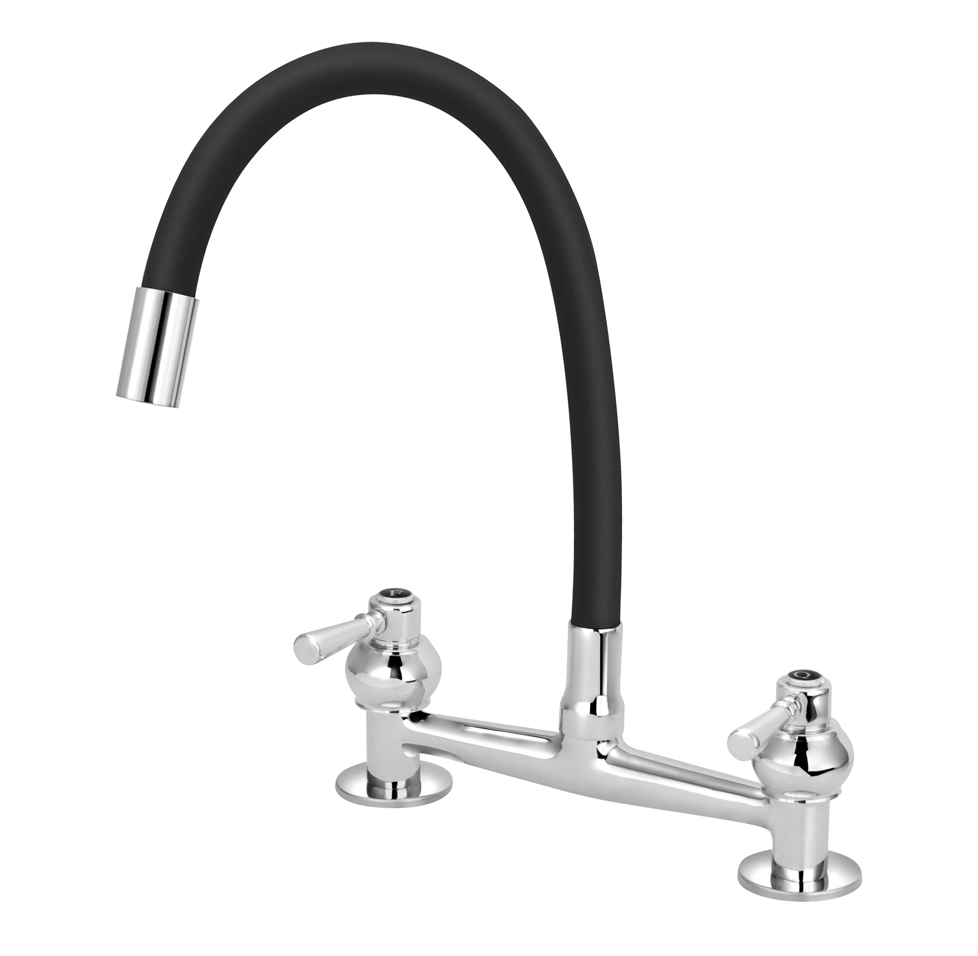 Torneira Misturador Gourmet Preto Flexível Cozinha Pia Mesa