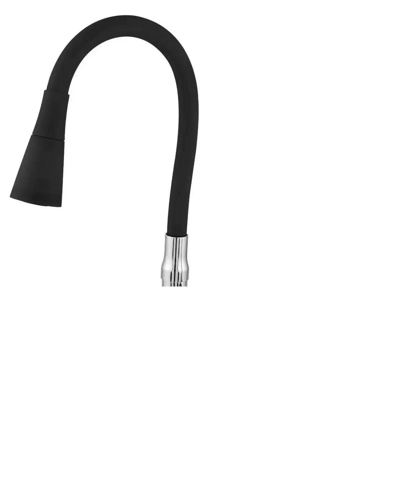 Tubo Gourmet Preto Cone Duplojato Reposição Torneira Cozinha